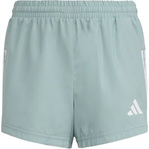 adidas Girl's Train Essentials 3-Stripes Shorts, Wonder Sage/White, 13-14 Years adidas Girl's Train Essentials 3-Stripes Shorts, Wonder Sage/White, 13-14 Years