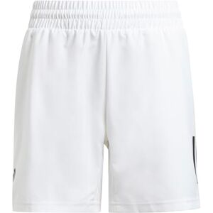 adidas Boy's Boys Club Tennis 3-Stripes Shorts, White, 5-6 Years adidas Boy's Boys Club Tennis 3-Stripes Shorts, White, 5-6 Years