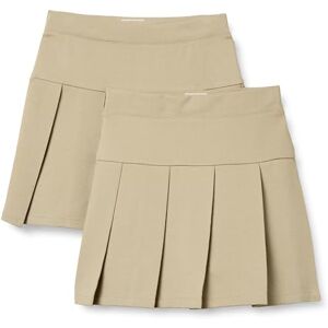 Amazon Essentials Girls' Uniform Pleated Skort Skirt, Pack of 2, Khaki Tan, 6-7 Years Amazon Essentials Girls' Uniform Pleated Skort Skirt, Pack of 2, Khaki Tan, 6-7 Years