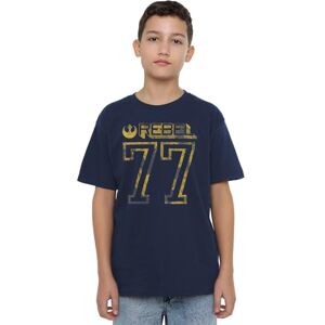 Star Wars Rebel 77 Unisex Kids T Shirt, Navy, 9-10 Years Star Wars Rebel 77 Unisex Kids T Shirt, Navy, 9-10 Years