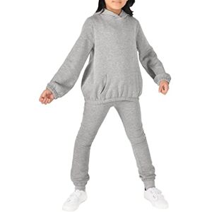 M17 Kids Girls Pullover Hoodie Soft Cosy Casual Hooded Sweatshirt Top Long Sleeve Jacket Jumper With Pocket Grey Marl (11-12 Years) M17 Kids Girls Pullover Hoodie Soft Cosy Casual Hooded Sweatshirt Top Long Sleeve Jacket Jumper With Pocket Grey Marl (11-12 Years)