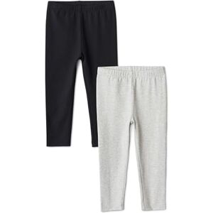 Amazon Essentials Girls' Girls Leggings 2 Pack, Black/Heather Grey, 3T Amazon Essentials Girls' Girls Leggings 2 Pack, Black/Heather Grey, 3T