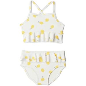 Amazon Essentials x Sofia Grainge Baby Girls' Two-Piece Swimsuit with Crisscross Straps, Ivory Lemon, 24 Months Amazon Essentials x Sofia Grainge Baby Girls' Two-Piece Swimsuit with Crisscross Straps, Ivory Lemon, 24 Months