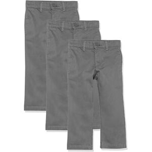 Amazon Essentials Toddler Boys' Uniform Straight-Fit Flat-Front Chino Khaki Pants, Pack of 3, Grey, 3T Amazon Essentials Toddler Boys' Uniform Straight-Fit Flat-Front Chino Khaki Pants, Pack of 3, Grey, 3T