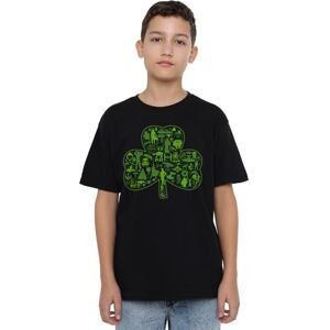 Star Wars St Patrick's Day Clover Icons Unisex Kids T Shirt, Black, 12-13 Years Star Wars St Patrick's Day Clover Icons Unisex Kids T Shirt, Black, 12-13 Years