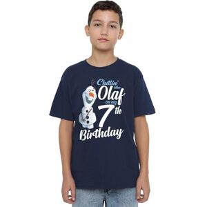 Disney Frozen Chillin Like Olaf 7th Birthday Unisex Kids T Shirt, Navy, 7-8 Years Disney Frozen Chillin Like Olaf 7th Birthday Unisex Kids T Shirt, Navy, 7-8 Years