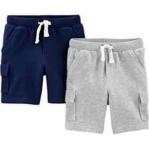 Simple Joys by Carter's Baby Boys' Knit Cargo Shorts, Pack of 2, Navy/Grey, 2 Years Simple Joys by Carter's Baby Boys' Knit Cargo Shorts, Pack of 2, Navy/Grey, 2 Years