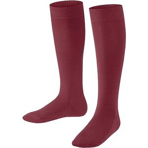 FALKE Unisex Kids Family K Kh Sustainable Cotton Long Plain 1 Pair Knee-High Socks, Red Ruby 8830, 9-11.5 FALKE Unisex Kids Family K Kh Sustainable Cotton Long Plain 1 Pair Knee-High Socks, Red Ruby 8830, 9-11.5