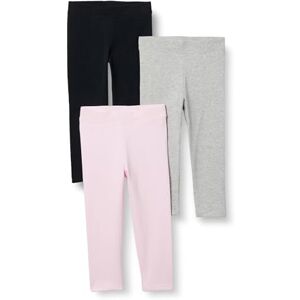 Amazon Essentials Girls' Leggings, Pack of 3, Black/Grey Heather/Light Pink, 6-7 Years Amazon Essentials Girls' Leggings, Pack of 3, Black/Grey Heather/Light Pink, 6-7 Years