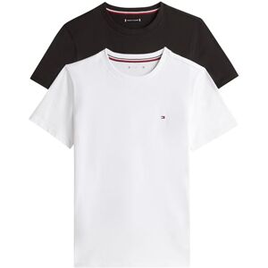 Tommy Hilfiger Kids’ Unisex 2 Pack Short Sleeve Round Neck T-Shirts, White (White/Black), 10-12 Years Tommy Hilfiger Kids’ Unisex 2 Pack Short Sleeve Round Neck T-Shirts, White (White/Black), 10-12 Years
