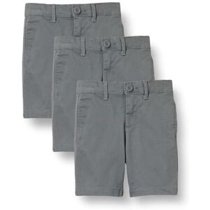 Amazon Essentials Boys' Uniform Woven Flat-Front Shorts (Wrinkle-Resistant), Pack of 3, Charcoal, 7 Years Amazon Essentials Boys' Uniform Woven Flat-Front Shorts (Wrinkle-Resistant), Pack of 3, Charcoal, 7 Years