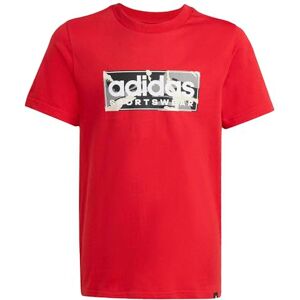 adidas Boy's CAMO Linear Junior Boys Graphic TEE, Better Scarlet, 15-16 Years adidas Boy's CAMO Linear Junior Boys Graphic TEE, Better Scarlet, 15-16 Years