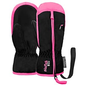 Reusch Ben Mitten Extra Warm and Soft Mittens Winter Gloves Mittens Children Babies Toddlers Girls and Boys with Zip Black Pink II Approximately 2-3 Years Reusch Ben Mitten Extra Warm and Soft Mittens Winter Gloves Mittens Children Babies Toddlers Girls and Boys with Zip Black Pink II Approximately 2-3 Years