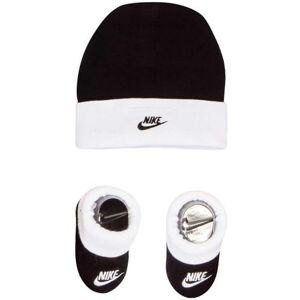 Nike Children's Apparel Baby Hat and Bootie Two Piece Set Socks, Black/White, 0-6 Months Nike Children's Apparel Baby Hat and Bootie Two Piece Set Socks, Black/White, 0-6 Months