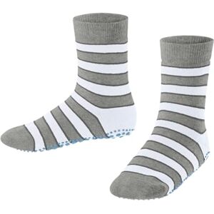 FALKE Unisex Kids Simple Stripes K Hp Cotton Grips On Sole 1 Pair Grip socks, Grey Light Heather 3223, 5.5/8 UK FALKE Unisex Kids Simple Stripes K Hp Cotton Grips On Sole 1 Pair Grip socks, Grey Light Heather 3223, 5.5/8 UK