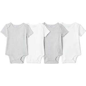 Amazon Essentials Baby Boys' Baby Unisex 8-Pack Short-Sleeve Bodysuits, Light Heather Grey/White, 24 Months Amazon Essentials Baby Boys' Baby Unisex 8-Pack Short-Sleeve Bodysuits, Light Heather Grey/White, 24 Months