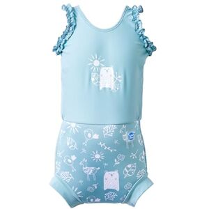 Splash About Baby Girls Happy Nappy Costume One Piece Swimsuit, Sunny Bear, 3-8 Months Splash About Baby Girls Happy Nappy Costume One Piece Swimsuit, Sunny Bear, 3-8 Months