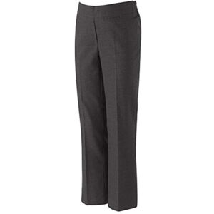 David Luke School Uniform Girls Regular Fit Junior Trousers Grey 12-13 Years David Luke School Uniform Girls Regular Fit Junior Trousers Grey 12-13 Years