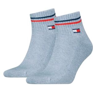 Tommy Hilfiger Children Unisex's Quarter Socks, Blue, 31/34 (Pack of 4) Tommy Hilfiger Children Unisex's Quarter Socks, Blue, 31/34 (Pack of 4)