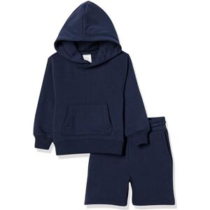 Amazon Essentials Boys' Hoodie and Shorts Set, Navy, 6-7 Years Amazon Essentials Boys' Hoodie and Shorts Set, Navy, 6-7 Years