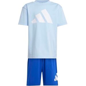 adidas Unisex Kids ESSENTIALS T-SHIRT SET, glow blue/white, 6-7 Years adidas Unisex Kids ESSENTIALS T-SHIRT SET, glow blue/white, 6-7 Years