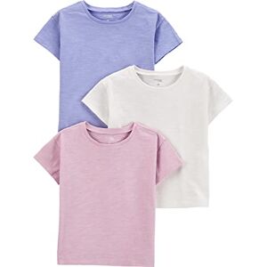 Simple Joys by Carter's Girl's Short-Sleeve Shirts and Tops, Pack of 3 T, Lilac/Rose/White, 4-5 Years Simple Joys by Carter's Girl's Short-Sleeve Shirts and Tops, Pack of 3 T, Lilac/Rose/White, 4-5 Years
