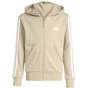 adidas Girl's ESSENTIALS FULL ZIP HOODIE, Wonder Cargo/white, 13-14 Years adidas Girl's ESSENTIALS FULL ZIP HOODIE, Wonder Cargo/white, 13-14 Years