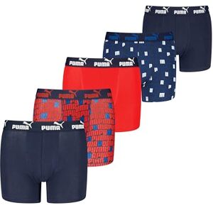 Puma Boy's Printed Boxers, Blue, 170-176 (Pack of 5) Puma Boy's Printed Boxers, Blue, 170-176 (Pack of 5)