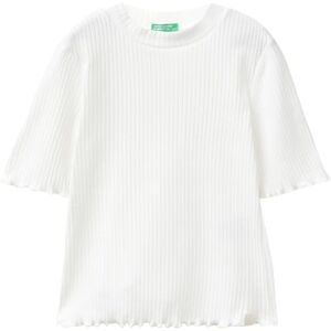 United Colors of Benetton T-Shirt 3F1AC10E2 Short Sleeve T-Shirt, Bianco United Colors of Benetton T-Shirt 3F1AC10E2 Short Sleeve T-Shirt, Bianco