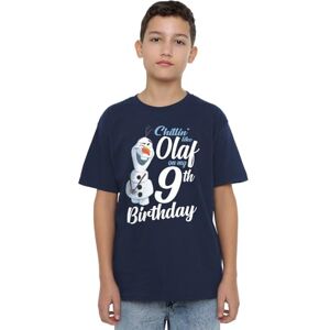 Disney Frozen Chillin Like Olaf 9th Birthday Unisex Kids T Shirt, Navy, 5-6 Years Disney Frozen Chillin Like Olaf 9th Birthday Unisex Kids T Shirt, Navy, 5-6 Years