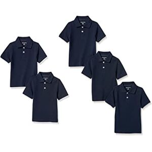 Amazon Essentials Boys' Short-Sleeve School Uniform Pique Polo Shirts, Pack of 5, Navy, 11-12 Years Amazon Essentials Boys' Short-Sleeve School Uniform Pique Polo Shirts, Pack of 5, Navy, 11-12 Years