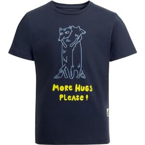 Jack Wolfskin Boy's More Hugs T K T-Shirt, Night Blue, 10 Years Jack Wolfskin Boy's More Hugs T K T-Shirt, Night Blue, 10 Years