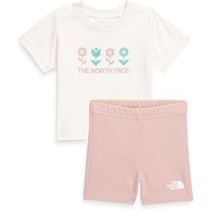 The North Face Babies Cotton Summer Set, White Dune/Pink Moss, 6 Months The North Face Babies Cotton Summer Set, White Dune/Pink Moss, 6 Months