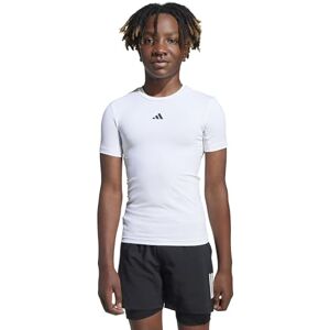 adidas Unisex Kids Techfit TEE, White/Black, 13-14 Years adidas Unisex Kids Techfit TEE, White/Black, 13-14 Years