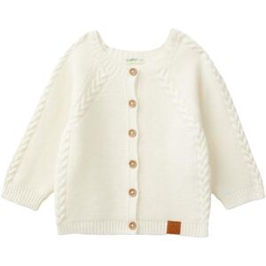 United Colors of Benetton Baby Maglia Coreana M/L 1032a500t Cardigan Sweater, White, 62 United Colors of Benetton Baby Maglia Coreana M/L 1032a500t Cardigan Sweater, White, 62