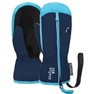 Reusch Ben Mitten Extra Warm and Soft Mittens Winter Gloves Mittens Children Babies Toddlers Girls and Boys with a Zip, Dark Blue/Light Blue, I (approx. 1-2 Years) Reusch Ben Mitten Extra Warm and Soft Mittens Winter Gloves Mittens Children Babies Toddlers Girls and Boys with a Zip, Dark Blue/Light Blue, I (approx. 1-2 Years)