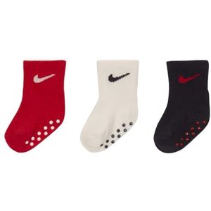 Nike Baby Girls' Ankle Gripper Socks (3 Pairs), Red/White/Blue, 6-12 Months Nike Baby Girls' Ankle Gripper Socks (3 Pairs), Red/White/Blue, 6-12 Months