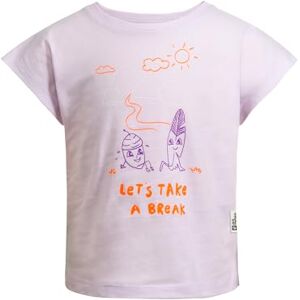 Jack Wolfskin Girl's Take A Break T G T-Shirt, Pale Lavendar, 92 (EU) Jack Wolfskin Girl's Take A Break T G T-Shirt, Pale Lavendar, 92 (EU)
