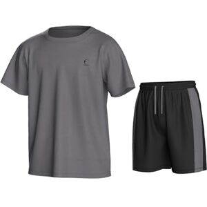 Essenclo Boys Athletic Shorts and Performance T-Shirt Crew Neck Boy Clothes Set, Summer Kids Outfit Size 3-16 (2 Pcs Set) E1002 Gray 11-12 Essenclo Boys Athletic Shorts and Performance T-Shirt Crew Neck Boy Clothes Set, Summer Kids Outfit Size 3-16 (2 Pcs Set) E1002 Gray 11-12