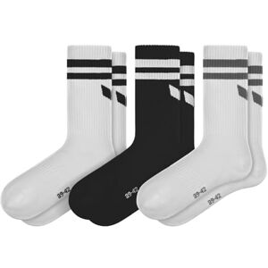 Erima Unisex Kids Wings Pack of 3 Socks (2182612), white/black, 31-34 Erima Unisex Kids Wings Pack of 3 Socks (2182612), white/black, 31-34