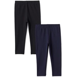 Amazon Essentials Girls' Girls Leggings 2 Pack, Navy, 11-12 Years Amazon Essentials Girls' Girls Leggings 2 Pack, Navy, 11-12 Years