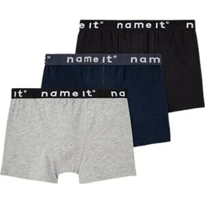 NAME IT Boys Nkmboxer 3p Noos Panties, Black/Pack:w/ Grey Mel. + Dark Sapp., 104 UK NAME IT Boys Nkmboxer 3p Noos Panties, Black/Pack:w/ Grey Mel. + Dark Sapp., 104 UK