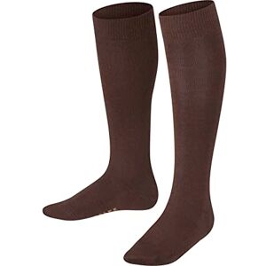FALKE Unisex Kids Family K Kh Sustainable Cotton Long Plain 1 Pair Knee-High Socks, Brown Dark 5230, 3-5 FALKE Unisex Kids Family K Kh Sustainable Cotton Long Plain 1 Pair Knee-High Socks, Brown Dark 5230, 3-5