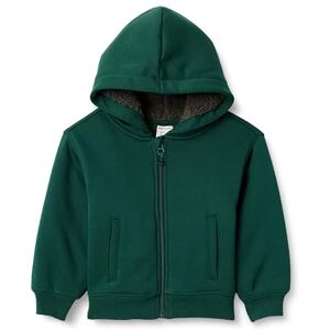 Amazon Essentials Boys' Sherpa Lined Hoodie Sweatshirt, Dark Green, 3 Years Amazon Essentials Boys' Sherpa Lined Hoodie Sweatshirt, Dark Green, 3 Years