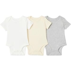 Amazon Essentials Unisex Babies' Short-Sleeve Bodysuits, Baby Vests, Pack of 6, Neutrals, 6-9 Months Amazon Essentials Unisex Babies' Short-Sleeve Bodysuits, Baby Vests, Pack of 6, Neutrals, 6-9 Months