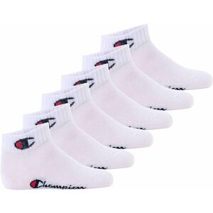 Champion Unisex-Kids and Teen's Basics 6pk Quarter Socks, White, 9-11.5 Champion Unisex-Kids and Teen's Basics 6pk Quarter Socks, White, 9-11.5