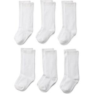 Amazon Essentials Girls' Uniform Knee High Socks, 6 Pairs, White, L (8-12 Years) Amazon Essentials Girls' Uniform Knee High Socks, 6 Pairs, White, L (8-12 Years)