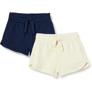 Amazon Essentials Girls' Sweat Shorts, Pack of 2, Oatmeal Heather/Navy, 6-7 Years Amazon Essentials Girls' Sweat Shorts, Pack of 2, Oatmeal Heather/Navy, 6-7 Years
