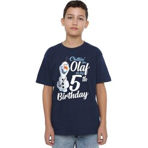 Disney Frozen Chillin Like Olaf 5th Birthday Unisex Kids T Shirt, Navy, 5-6 Years Disney Frozen Chillin Like Olaf 5th Birthday Unisex Kids T Shirt, Navy, 5-6 Years