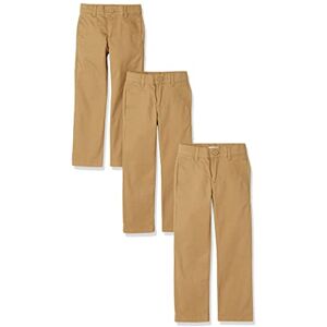 Amazon Essentials Toddler Boys' Uniform Straight-Fit Flat-Front Chino Khaki Pants, Pack of 3, Dark Khaki Brown, 3T Amazon Essentials Toddler Boys' Uniform Straight-Fit Flat-Front Chino Khaki Pants, Pack of 3, Dark Khaki Brown, 3T